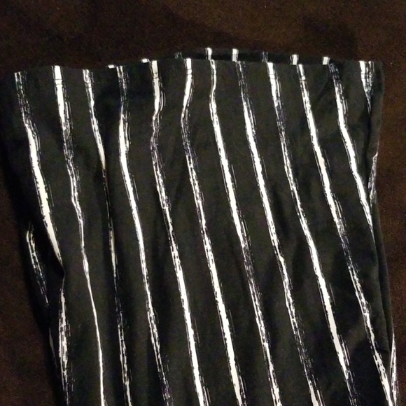 Leggings Depot black/white stripe leggings Sz S - Picture 5 of 5